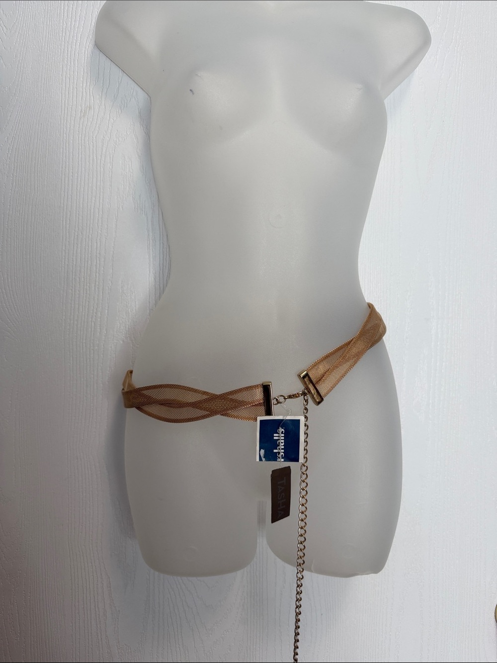 Vintage gold metal Waist Belt